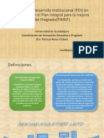 El Plan de Desarrollo Institucional (PDI) - PIMEP