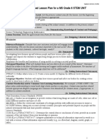 Danielson Aligned Lesson Plan 1 For MS R