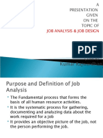 Job Analysis & Job Design