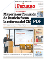 Mayoría en Comisión de Justicia Frena La Reforma Del CNM: Jubilados Hallarán Solución en Litigio Con ONP