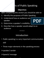 Elements of Public Speaking