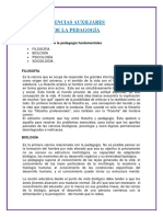 Ciencias Auxiliares de La Pedagogia