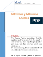 CV - Maximos y Minimos Locales