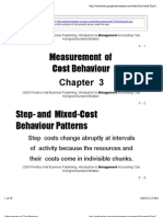 Measurement of Cost Behavior