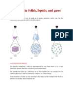 Particles in Solids, Liquids, and Gases