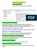 Técnicas de Separações, Espectroquímica e Cromatografia