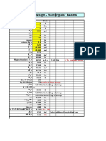 Shear & Torsion Design - Rectangular Beams: U. S. Customary Units