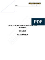 Ensayo de Matemática PDV 2018