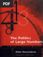 Alain Desrosieres - The Politics of Large Numbers