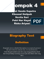 Biography Text