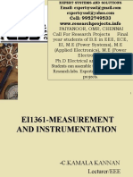 Electrical Measurements and Instrumentation Project