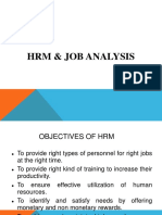 HRM, Job Analysis & BPR