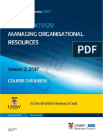 MBAX/GBAT9129: Managing Organisational Resources