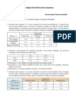 Lista de Exercícios Teoria Dos Jogos