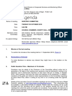 October 2018 Scrutiny Committee Agenda