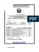 Informe de Avance de Plan de Proyeccion Social 2018