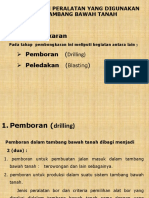 Aktivitas Dan Peralatan Yang Digunakan Pada Tambang Bawah Tanah