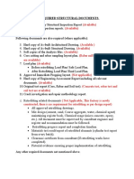 Structural Inspection Checklist For Factory