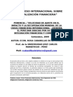 Ponencia La Crisis Financiera Internacional y Sus Consecuencias en El Perú