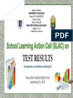 Test Results: (Computation, Consolidation and Analysis)