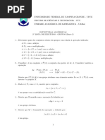 Lista 2 Estruturas Algébricas