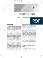 Thorton e Ocasio (2008) - Institutional Logics