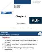 Naming Binary Compounds: Nomenclature