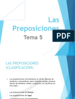 Tema 5 (Las Preposiciones)