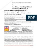 Comparing The Efficacy of Scaling With Root Planing and Modified Widman Flap in Patients With Chronic Periodontitis