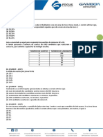 Exercicios de Matematica - Aula 01