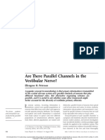 Are There Parallel Channels in The Vestibular Nerve?: Ellengene H. Peterson