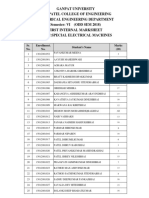 2EE707 SEM First Internal Marksheet 7th Sem Electrical 2018 PDF