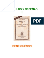 R. Guénon - Recopilación - Artículos y Reseñas #1