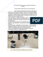 Montaje Del Circuito Eléctrico para La Experiencia de Potencia Eléctrica