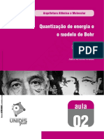 Quantização de Energia e Modelo de Bohr