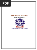 Customer Satisfaction Birla Gold Satna