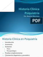 Historia Clínica Psiquiatría y Psicopatología