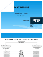 SME Financing: Submitted To Mr. S. Clement September 17,2010