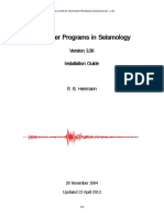 Computer Programs in Seismology: Installation Guide