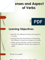 Verb Tenses and Aspect