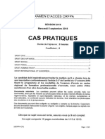 CRFPA 2018 - Epreuve de Cas Pratiques