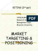 Marketing (2 PPT) : Vanlalmalsawma Research Scholar Management Dept. Mizoram University