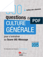 300 Questions de Culture Generale