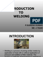 TO Welding: P.Suresh Kumar Me - I Year