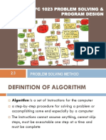 DFC 1023 Problem Solving & Program Design