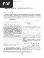 A Signal Processing Method For Circular Arrays: John D. Henstridge