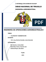 Filtración y Sedimentación