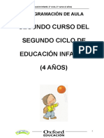 Programación Aula Exploradores 4 Años Infantil Nacional