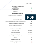 Mix Design Calculation