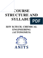 Second Year Chemical Engineering Syllabus